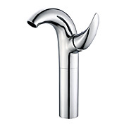 contemporanea centerset finitura cromata lavandino rubinetto del bagno (alto)