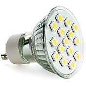 GU10 2.5W 15x5050 SMD 150-200LM 2800-3200K Warm White Light LED Spot Bulb (230V)