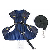 Denim Style Dog Harness and Leash (XS-L)