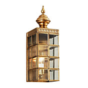 1 - licht antieke stijl gouden wandlamp