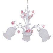 Floral Ceiling Light with 3 Lights