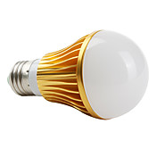 E27 7W 630LM 5000K Natural White Light Golden Shell LED Ball Bulb (85-265V)