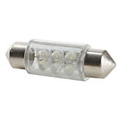 Lâmpada Branca para Automotivo 6-LED 36mm (DC 12V)