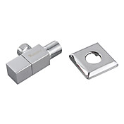 Brass Angle Valve with Stainless Steel Square Escutcheon