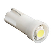 T5 3528 SMD 0.12W 10MA 5500-6500K 12V LED White Light Car Bulb-Pair