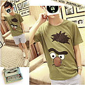 Herren Vogel drucken Baumwolle Slim T-Shirt