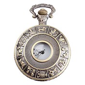 femmes en alliage constellation montre analogique à quartz poche (bronze)