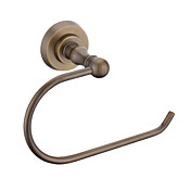 antikk messing veggmontert håndkle ring