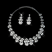Vintage Ladies Necklace and Earrings Jewelry Set (50 cm)
