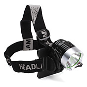 Super brillante de acero inoxidable 3 modos de faro recargable con LED Cree t6