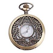 bloem wijnstok vrouwen legering analoge quartz horloge (brons)