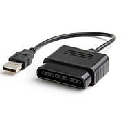PS2 controller til USB converter til PC (sort)