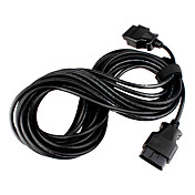 OBD2 16-Pin Male to Female Connector Cable, Black, 10M-Cable Length