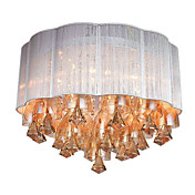 plafonnier en cristal avec 6 lumières
