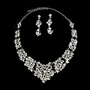 Stylish Ladies' Jewelry Set Including Necklace and Earrings