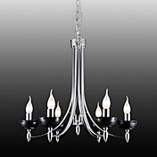stilfuld loftslampe med 6 lys