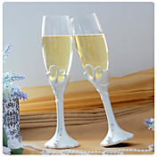 Double Heart 'Our Moment' Champagne Toasting Flutes