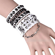 White Men's Punk Bracelet