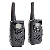 22 canali premium GMRS frs walkie-talkie (range 5 km, 2-pack, nero)