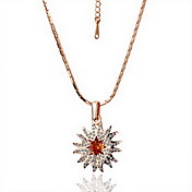 18K Gorgeous Fashion Rhinestone Alloy Diffusion Necklace (More Colors)