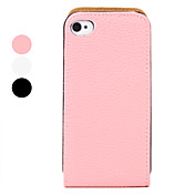 Custodia in pelle PU per iPhone 4 e 4S - Colori assortiti