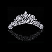 Luxurious Cubic Zirconia And Rhinestone Bridal Tiara