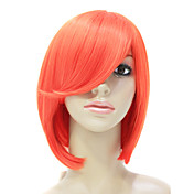 Short Straight High Quality Synthetic Red Lovely Party Wig