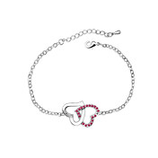 Austrian Crystal With Real Platinum Plated Anti-Allergy Ladies Bracelet To Tie The Knot (More Colors)