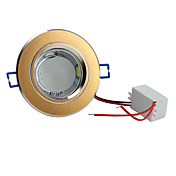 5.5W 5730 SMD 10-LED 500LM White Ceiling Spot Light Bulb Gold (Sanded, Half Frosted Glass Cover)
