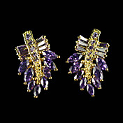 skinnende cubic zirkonia ørepynt