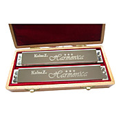Kaine - (K2401-11) Professional Tremolo Thicken Harmonica 2 keys Pack/24 Holes/24 Tones