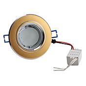 3.5W 5730 SMD 6-LED 300LM White Ceiling Spot Light Bulb Gold (Sanded, Half Frosted Glass Cover)