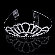 Gorgeous Elaborating Cubic Zirconia In Alloy Tiara