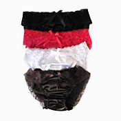 3 Pieces One Size Poly-Cotton Briefs Low Waist Wedding/ Daily Wear Panties