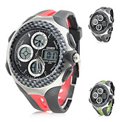 multi-funzionale degli uomini di gomma analogico digitale multi-movimento dell'orologio da polso (colori assortiti)