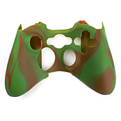 Protective Dual-Color Silicone Case for Xbox 360 Controller (Brown and Green)