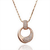 18k smukke mode rhinestone legering Taiji halskæde (flere farver)