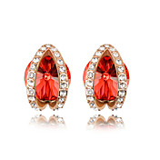 Love In A Fallen City Austrian Crystal In Real Platinum Plated Ladies' Earrings (More Colors)