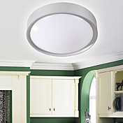 40W Modern Rustic Flush Mount Light with Acrylic Shade White