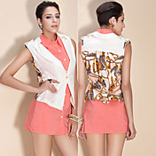 ts barokke stijl ketting afdruk revers vest met riem
