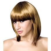 Lace Front Medium High Quality Synthetic Straight Blonde Hair Wig