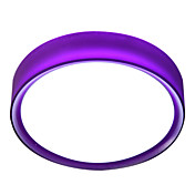 40W moderne rustik flush mount lys med akryl skygge lilla