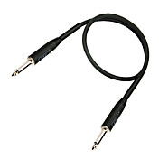 DT Black Guitar Cable with Plastic Plug in 3 meter