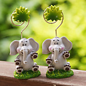 los titulares del bebé elefante placecard (juego de 4)