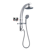 φ 200m drehbare Wandhalterung Centerset Malerei Finish Duschpaneel Wasserhahn mit einem Goldgehalt abs Handbrause