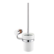 Bathroom Accessories Solid Brass Marble Wall Mount Toilet Brush And Holder