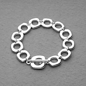 Fashion Silver Plated All Square Unisex Bracelet
