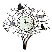 26 "uccelli orologio da parete in metallo albero