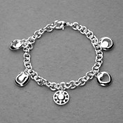 Gorgeous Silver Plated Sun Moon Star Unisex Bracelet