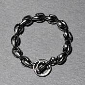 Beautiful Silver Plated Crystal Bar Unisex Bracelet